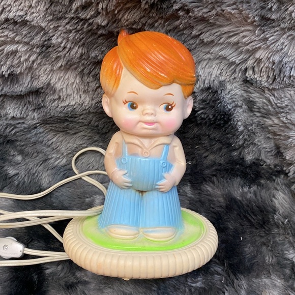 Vintage Sanitoy blow mold Boy in Blue Ovetalls - Picture 11 of 17